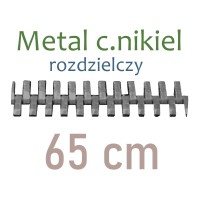 MENR  65cm zamek metal. C.NIKIEL rozdz.    WYBÓR KOLORÓW